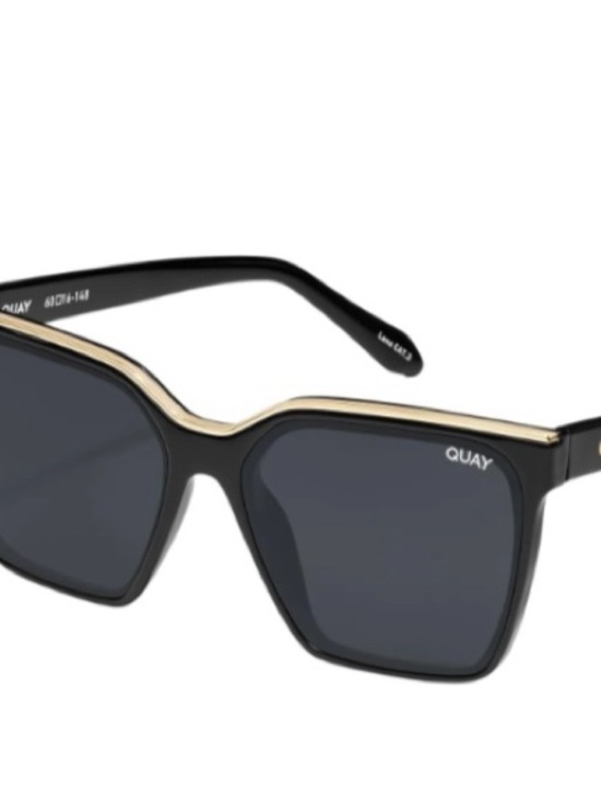 Quay Australia Accessories - Quay Australia Black Sunglasses with Gold Trim
